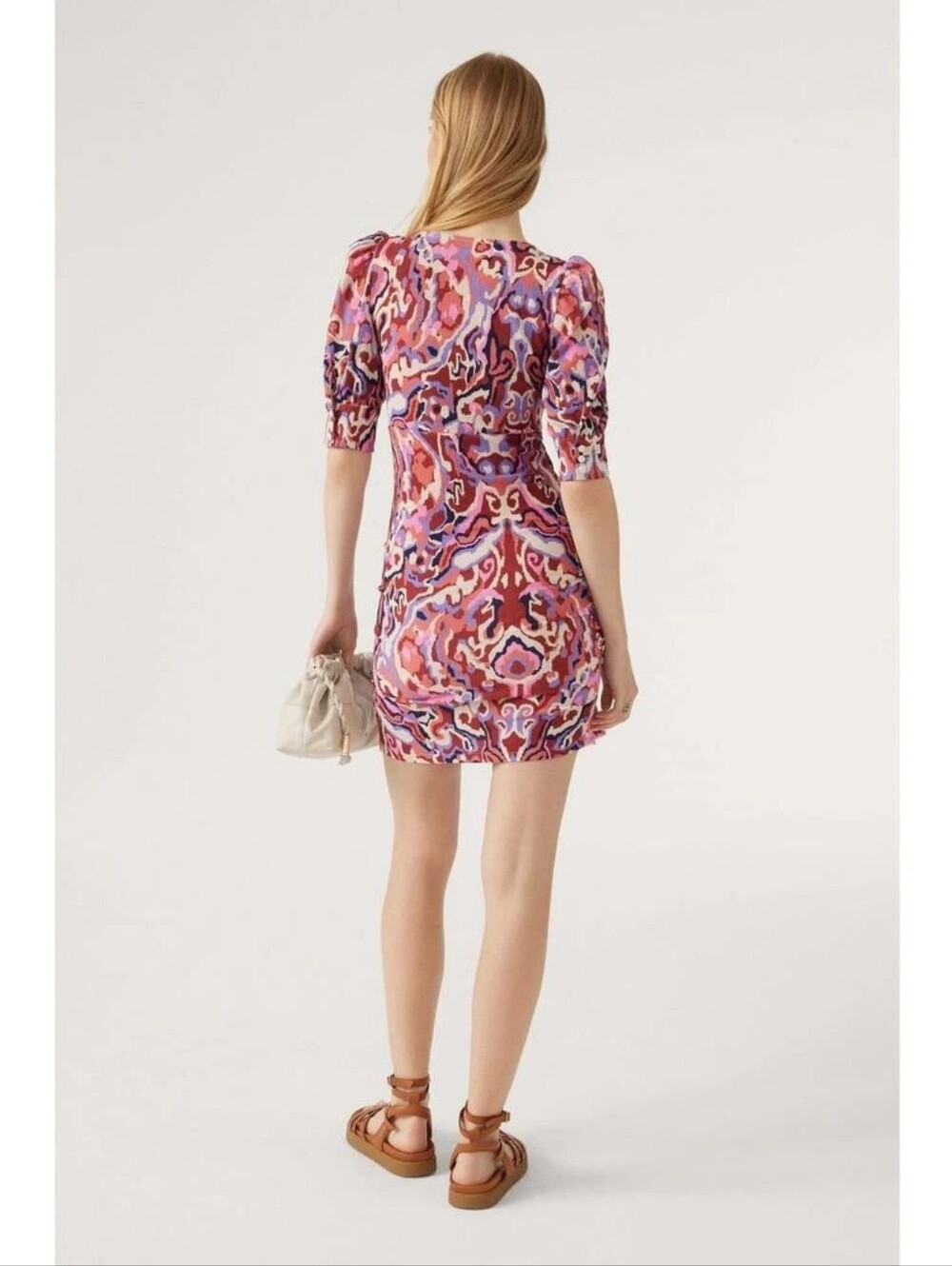 ba&sh Robe Sody Terracota Mini Dress‎ - Picture 4 of 14